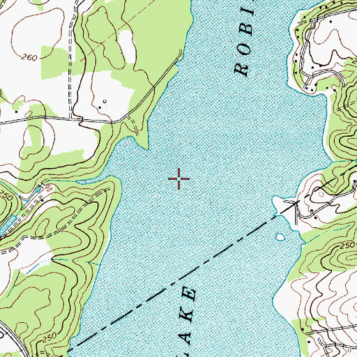 Topographic Map of Lake Robinson, SC