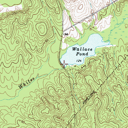 Topographic Map of South Carolina Noname 35001 D-3426 Dam, SC