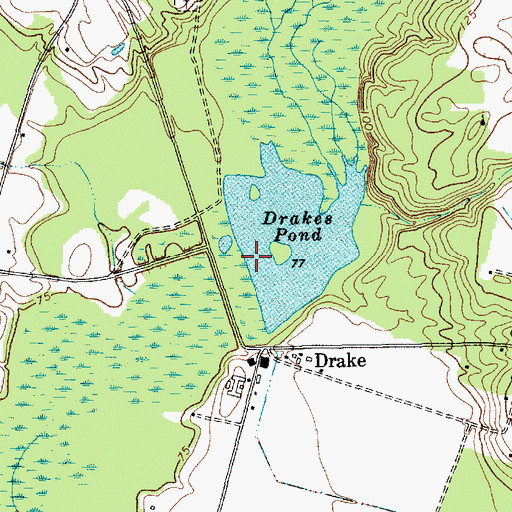Topographic Map of South Carolina Noname 35006 Dam, SC