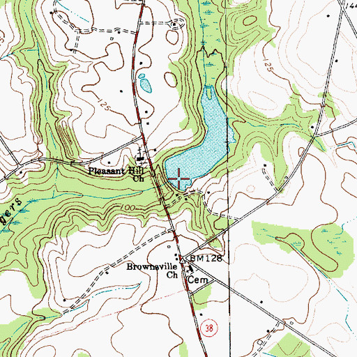 Topographic Map of South Carolina Noname 35007 D-3459 Dam, SC