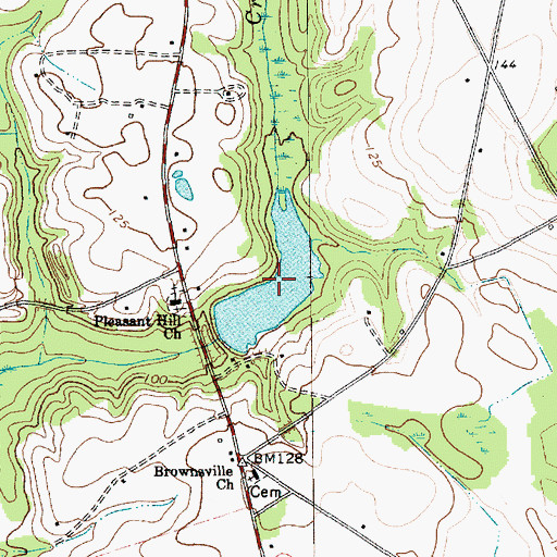 Topographic Map of Hugh Driggers Pond, SC