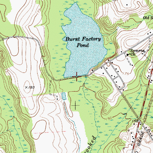 Topographic Map of South Carolina Noname 35009 D-3444 Dam, SC