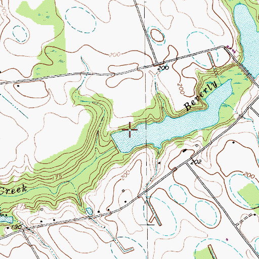 Topographic Map of South Carolina Noname 35012 D-3455 Dam, SC
