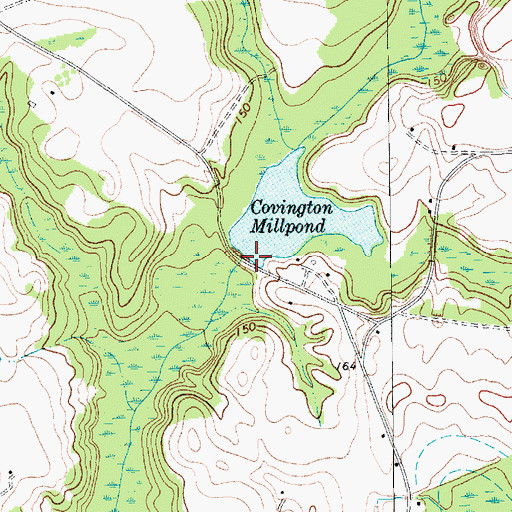 Topographic Map of South Carolina Noname 35013 D-3453 Dam, SC
