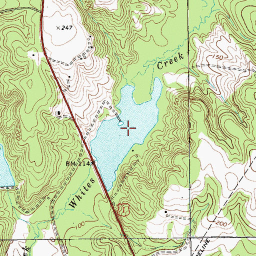 Topographic Map of Paul Wallace Pond, SC
