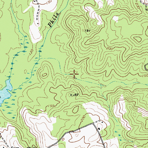 Topographic Map of Doctor Mays Pond, SC