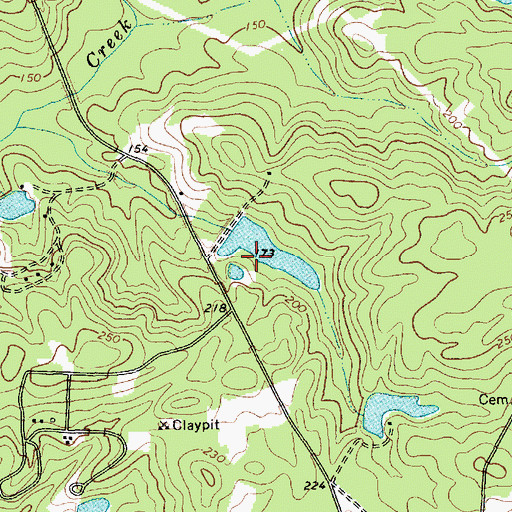 Topographic Map of South Carolina Noname 35024 D-2946 Dam, SC