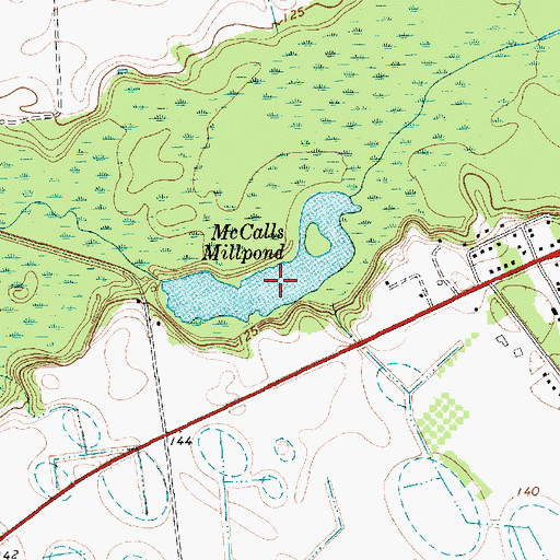 Topographic Map of South Carolina Noname 35025 D-3452 Dam, SC