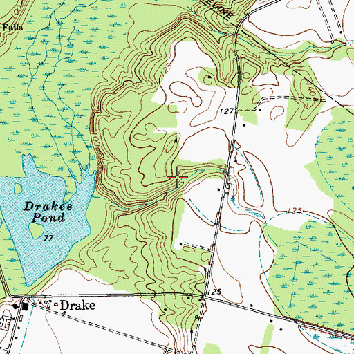 Topographic Map of South Carolina Noname 35030 D-3458 Dam, SC