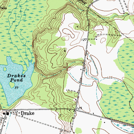 Topographic Map of Dailys Pond, SC