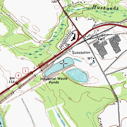 Topographic Map of J P Stevens Pond, SC