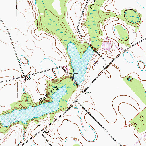 Topographic Map of South Carolina Noname 35041 D-2949 Dam, SC