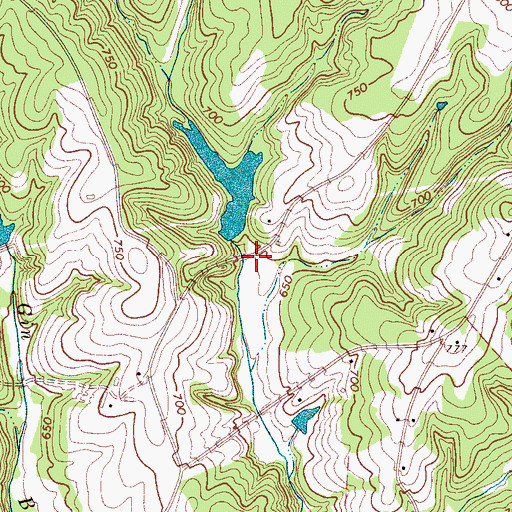 Topographic Map of South Carolina Noname 46003 D-1215 Dam, SC