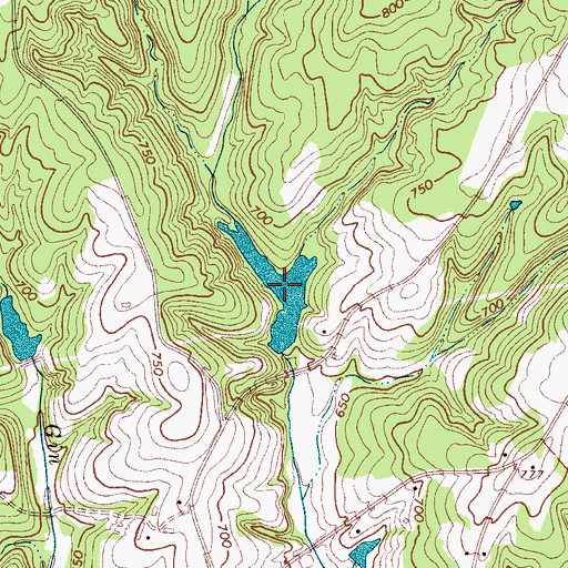 Topographic Map of Adams Lake, SC