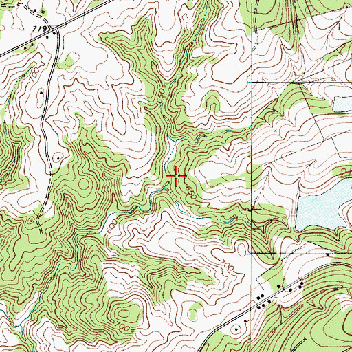 Topographic Map of South Carolina Noname 46007 D-3677 Dam, SC
