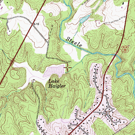 Topographic Map of South Carolina Noname 46016 D-1238 Dam, SC