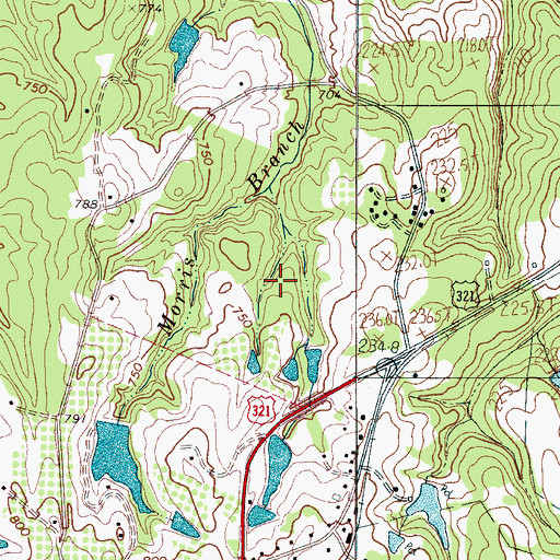 Topographic Map of Smiths Pond, SC