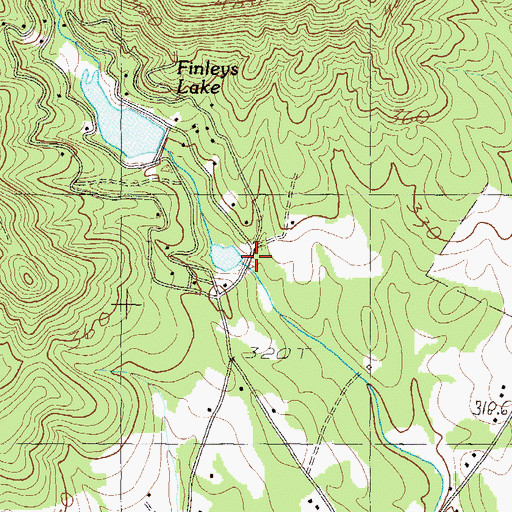 Topographic Map of South Carolina Noname 39007 D-1950 Dam, SC
