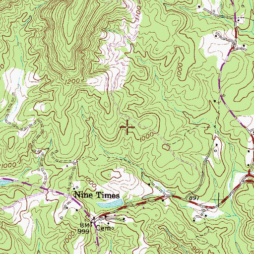 Topographic Map of Lake Carlton, SC