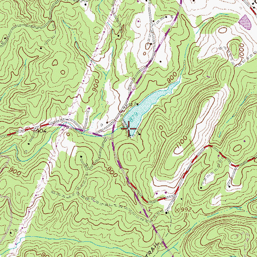 Topographic Map of South Carolina Noname 39019 D-1971 Dam, SC
