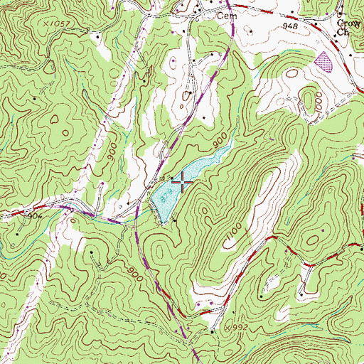 Topographic Map of Ile Creek Lake, SC