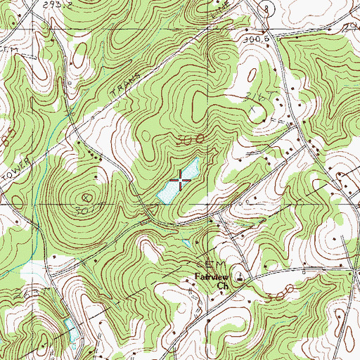 Topographic Map of Merritts Pond, SC
