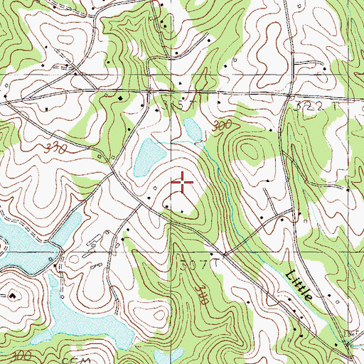 Topographic Map of South Carolina Noname 39024 D-1929 Dam, SC