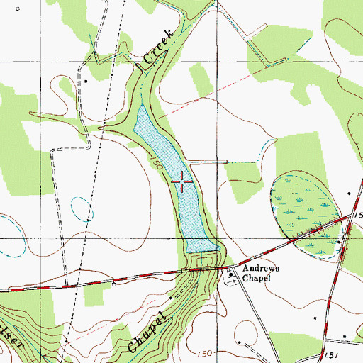 Topographic Map of Sigmon Pond, SC