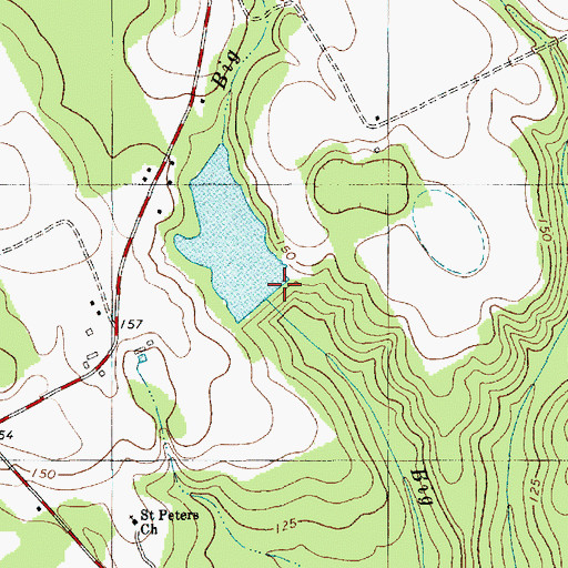 Topographic Map of South Carolina Noname 14003 D-3497 Dam, SC