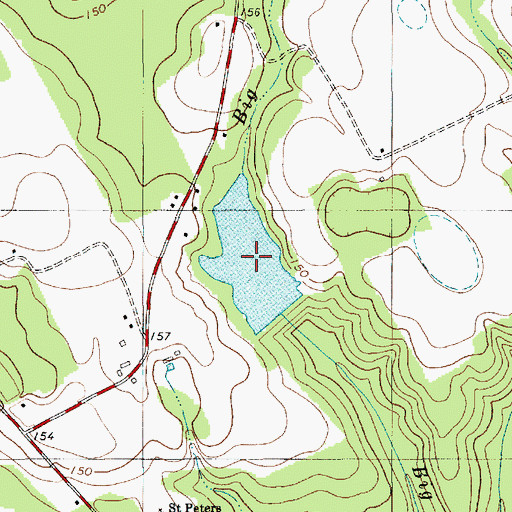 Topographic Map of Fox Tindal Pond, SC