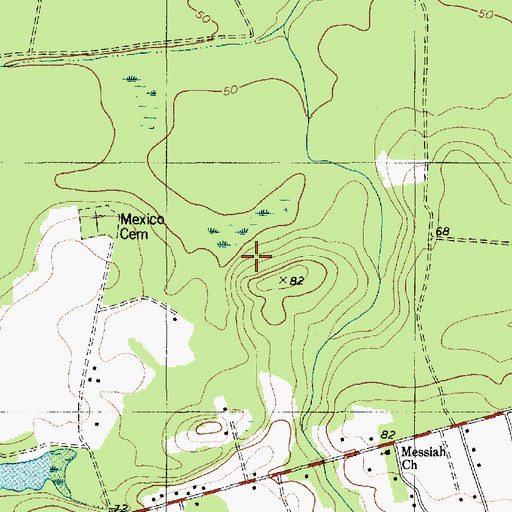 Topographic Map of South Carolina Noname 14004 D-3508 Dam, SC
