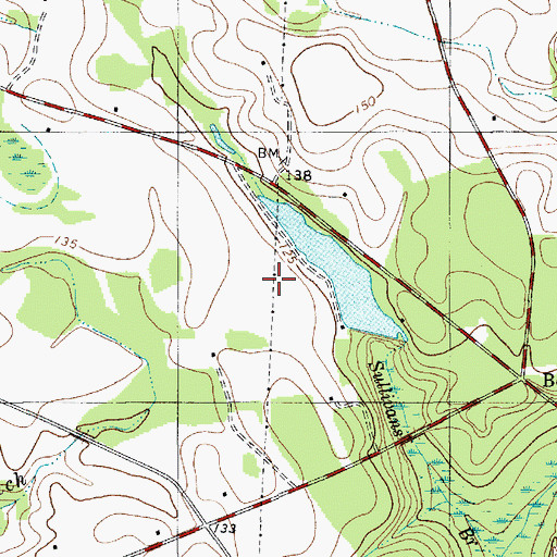 Topographic Map of South Carolina Noname 14007 D-3500 Dam, SC