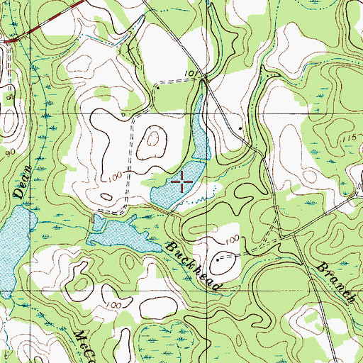Topographic Map of Lees Number Two Pond, SC