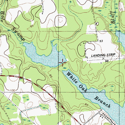Topographic Map of South Carolina Noname 14013 D-3503 Dam, SC