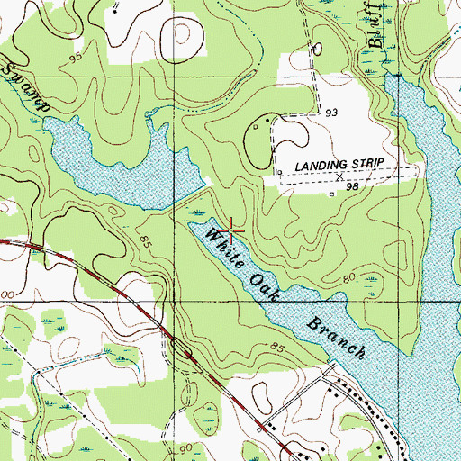 Topographic Map of Lib Pines Lake, SC