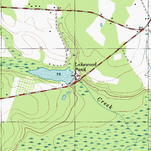 Topographic Map of South Carolina Noname 14015 D-3490 Dam, SC