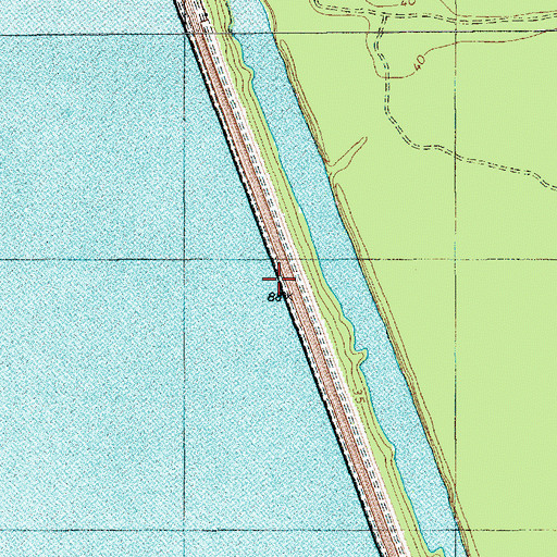 Topographic Map of South Carolina Noname 14016 Dam, SC