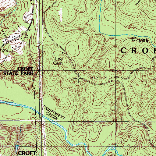Topographic Map of Forest Lake, SC