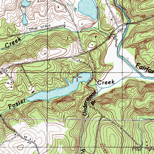 Topographic Map of South Carolina Noname 42014 D-3356 Dam, SC