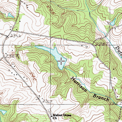 Topographic Map of South Carolina Noname 42021 D-3358 Dam, SC