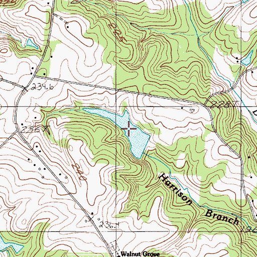 Topographic Map of Sherberts Lake, SC