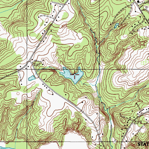 Topographic Map of Lyles Brothers Lake, SC