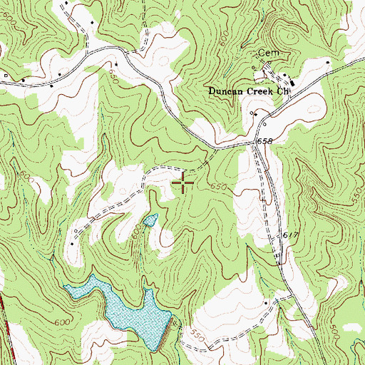 Topographic Map of South Carolina Noname 42024 D-2726 Dam, SC