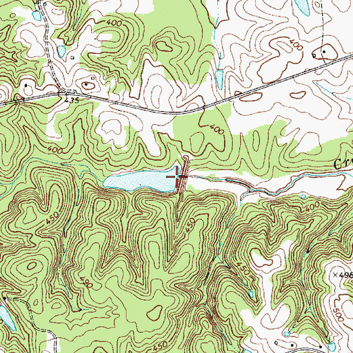 Topographic Map of Wateree Creek WCD Dam Number Four D-0539, SC