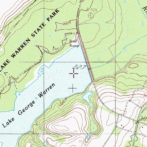 Topographic Map of South Carolina Noname 25001 D-2603 Dam, SC