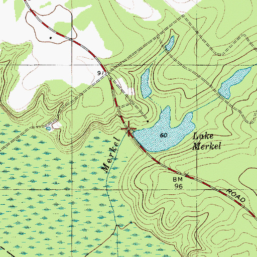 Topographic Map of South Carolina Noname 08021 D-3463 Dam, SC
