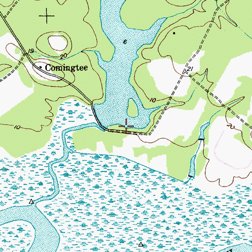 Topographic Map of South Carolina Noname 08024 D-3471 Dam, SC