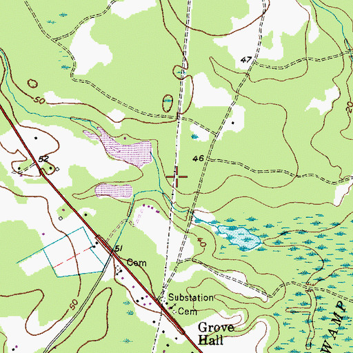 Topographic Map of South Carolina Noname 08033 D-3474 Dam, SC