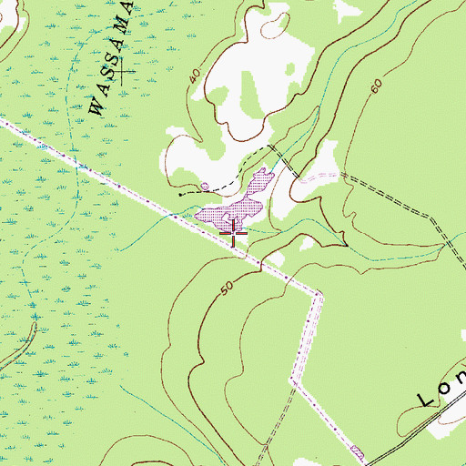 Topographic Map of South Carolina Noname 08045 D-3465 Dam, SC
