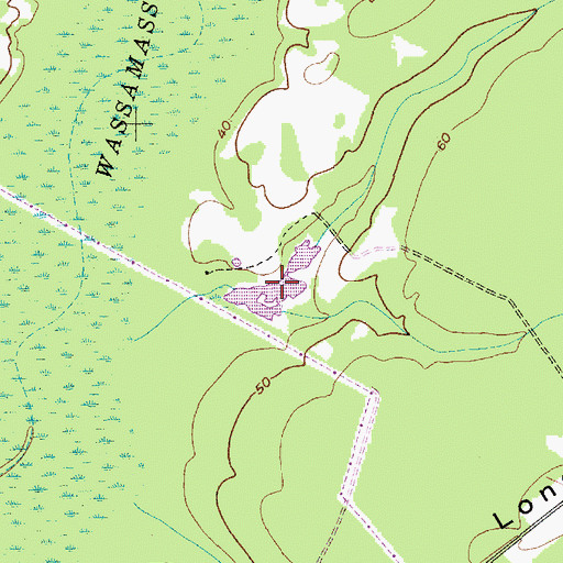 Topographic Map of J Ballentine Pond, SC